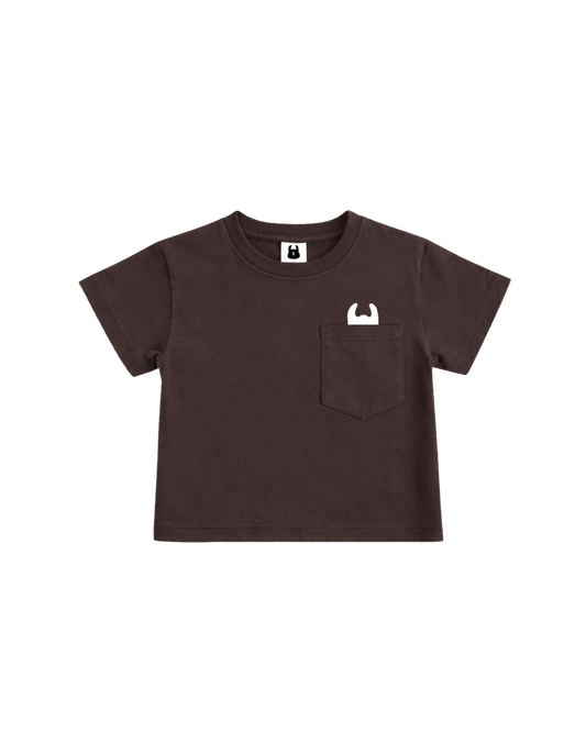 Brown Pocket Tee