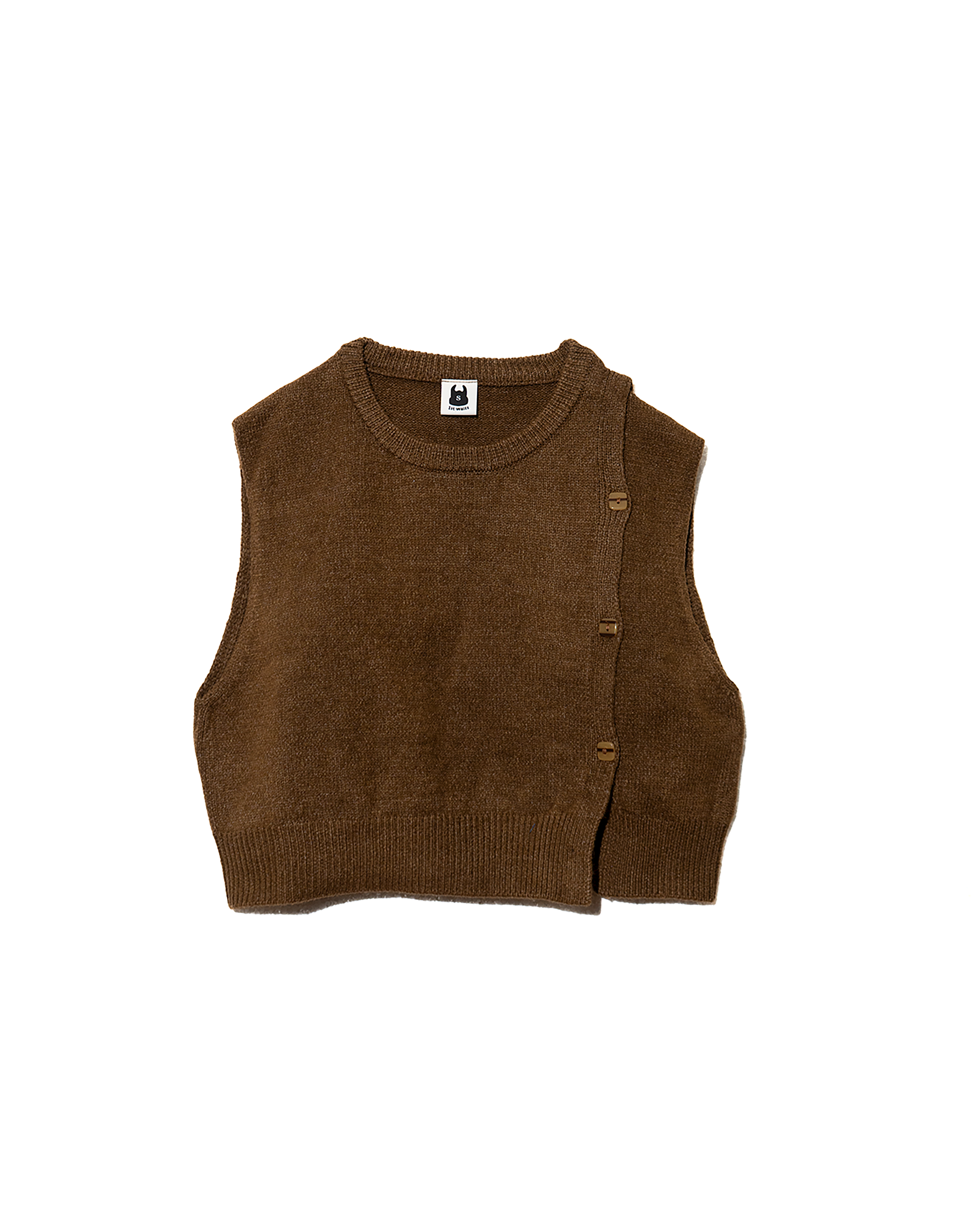 Ollie Asymmetrical Knit Vest