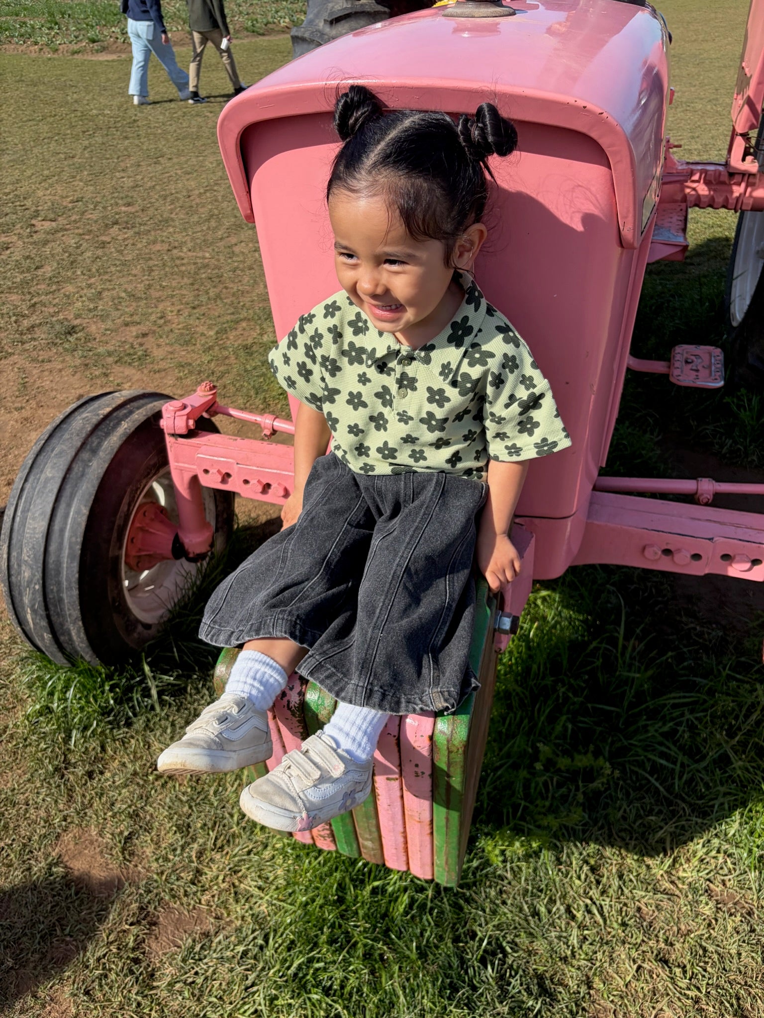 Norah Flowers Waffle Polo